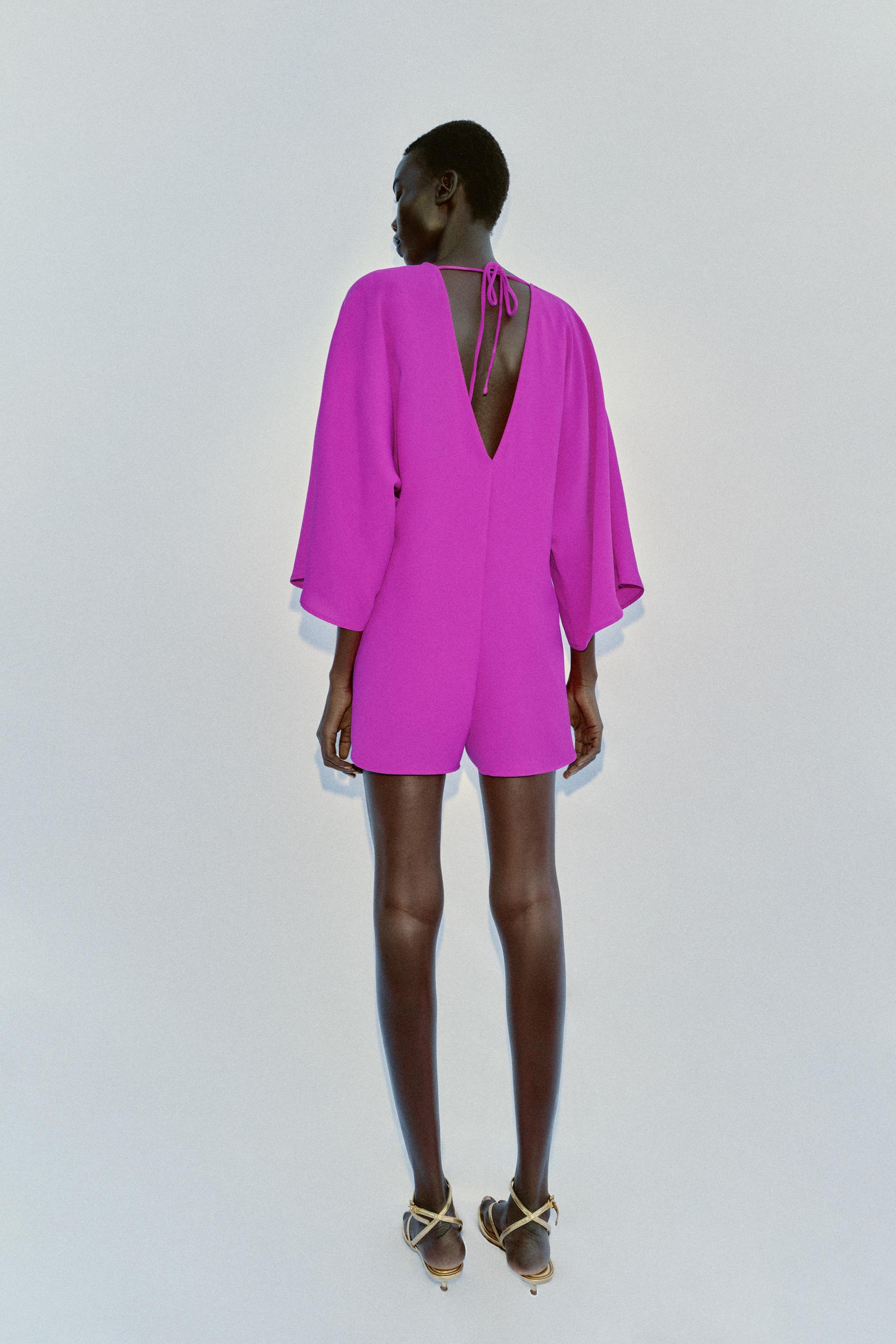 SHORT JUMPSUIT WITH WIDE SLEEVES